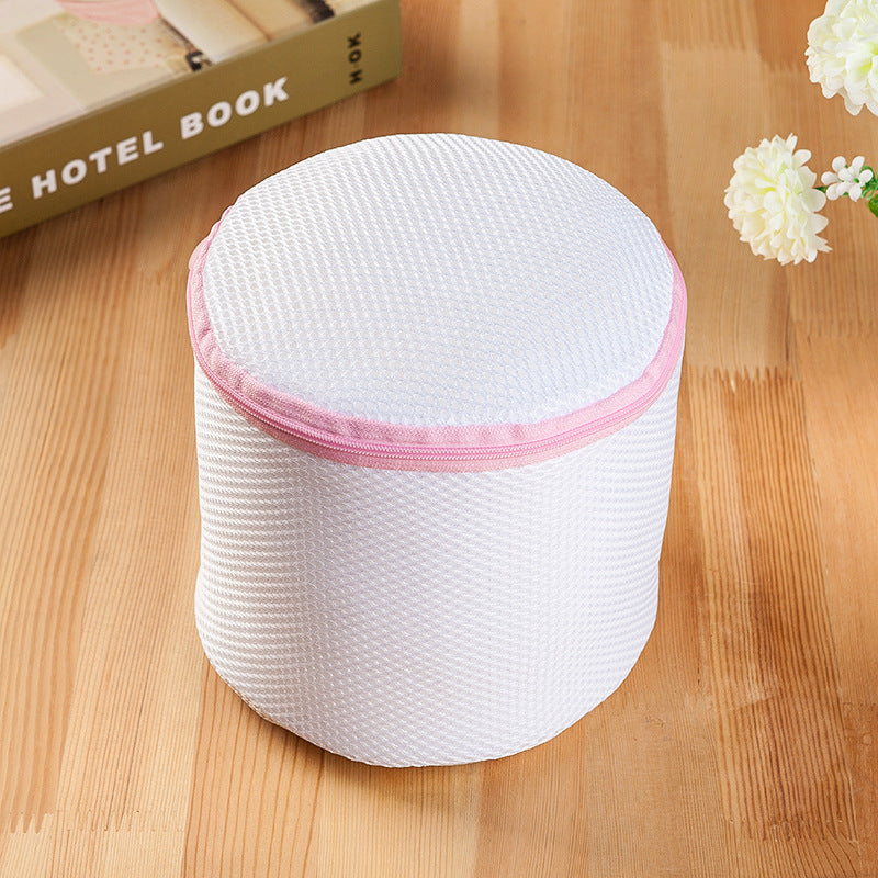 7Pcs Laundry Bags Pink Zipper Fine Mesh Clothes Protection