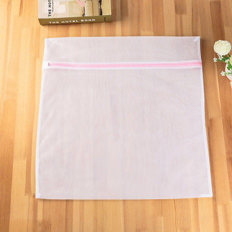 7Pcs Laundry Bags Pink Zipper Fine Mesh Clothes Protection